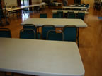 Ivory Chair Cover, Chocolate Taffeta Sash